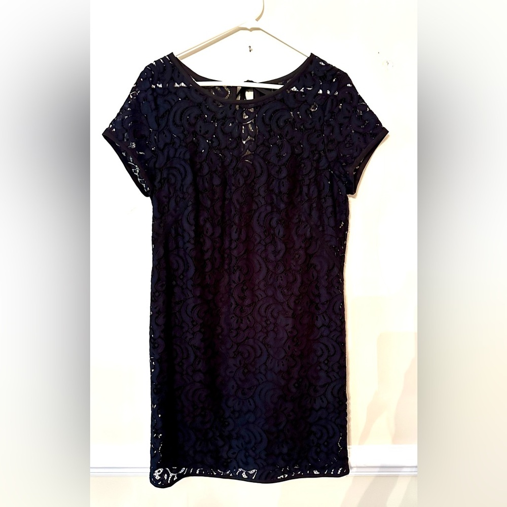 Loft brand cotton lace dress with under skirt. Size 12. Excellent condition.